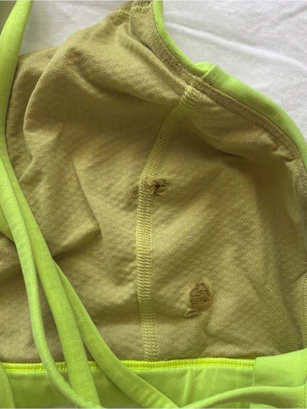 lululemon athletica Lime Green Strappy Back Sports Bra - Picture 5 of 5
